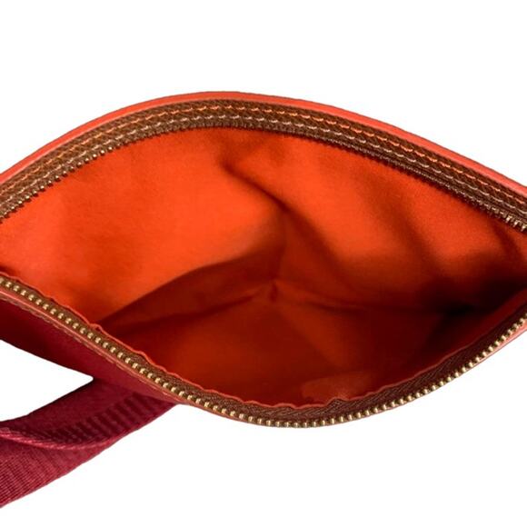 COACH Red Orange Brown Nylon Crossbody - Picture 6 of 11